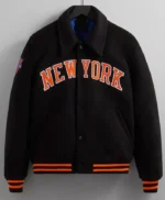 Ny Knicks Wool Varsity Jacket