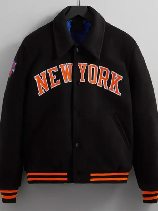 Ny Knicks Wool Varsity Jacket