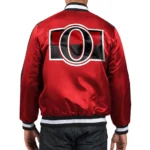 O-Line Ottawa Senators Varsity Red Satin Jacket