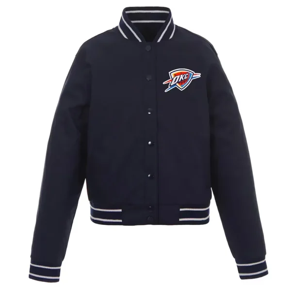 OKC Black Poly Twill Jacket