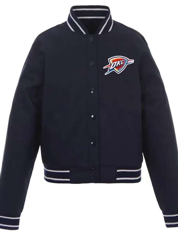 OKC Black Poly Twill Jacket