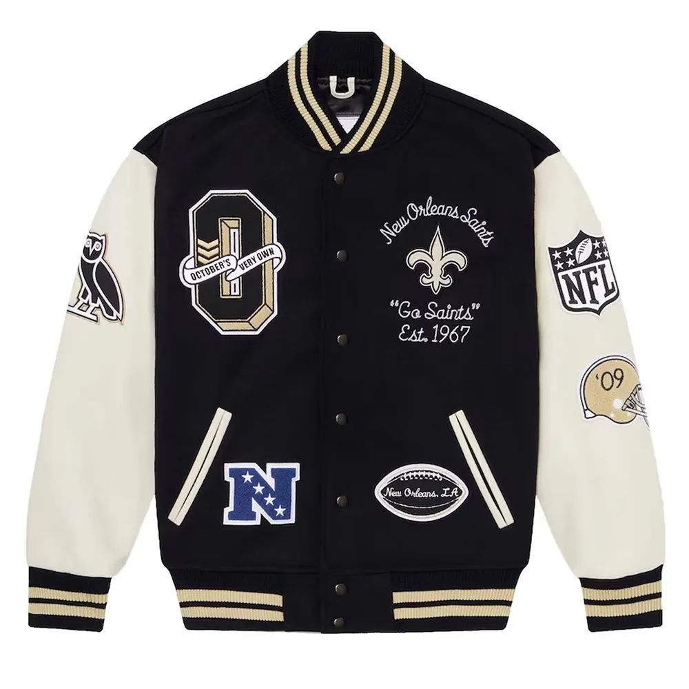 OVO New Orleans Saints Varsity Jacket OVO New Orleans Saints Varsity Jacket