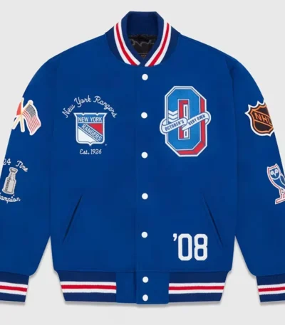 OVO New York Rangers Varsity Jacket