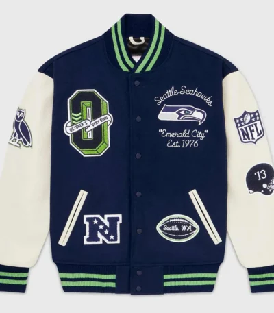 OVO Seattle Seahawks Varsity Jacket