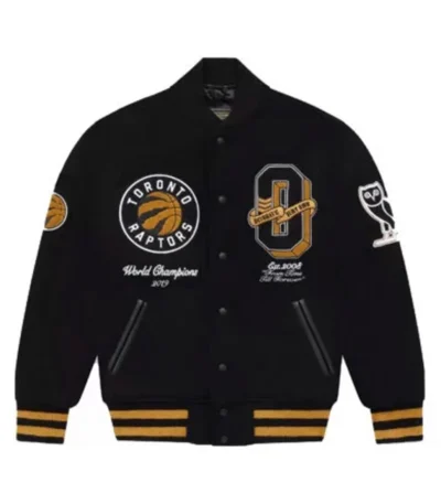 OVO Toronto Raptors Varsity Black Wool Jacket