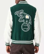 Oakland Athletics Green and White Varsity Jacket