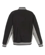 Oakland Athletics Accent Black and Gray Wool Varsity Jacket