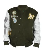 Oakland Athletics Animal Print Wool/Leather Varsity Jacket