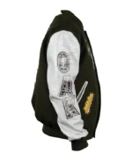 Oakland Athletics Animal Print Wool/Leather Varsity Jacket