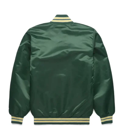 Classic Oakland Athletics Green Varsity Satin Jacket