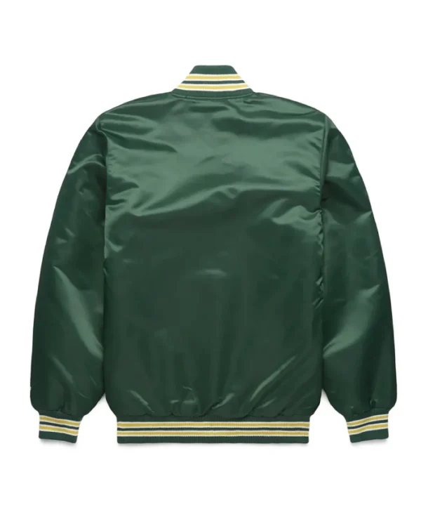 Classic Oakland Athletics Green Varsity Satin Jacket
