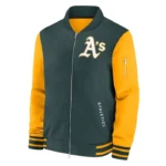 Oakland Athletics Collection Dugout Green/Gold Bomber Jacket