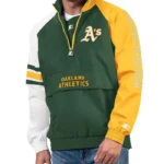 Oakland Athletics Elite Half Zip Pullover Jacket