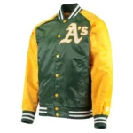 Oakland Athletics Lead Off Varsity Satin Jacket