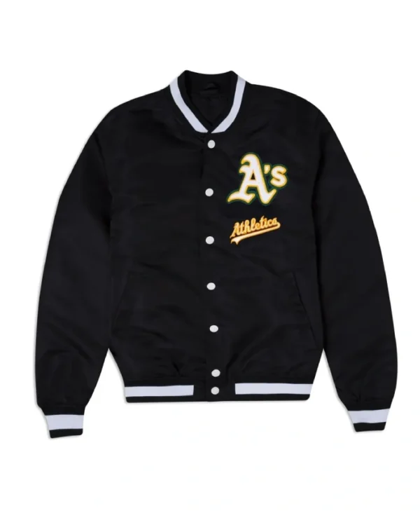 Oakland Athletics Logo Select Black Jacket