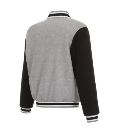 Oakland Athletics Gray and Black Varsity Wool Jacket