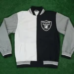 Oakland Raiders Warm Up Team History Jacket