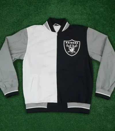 Oakland Raiders Warm Up Team History Jacket