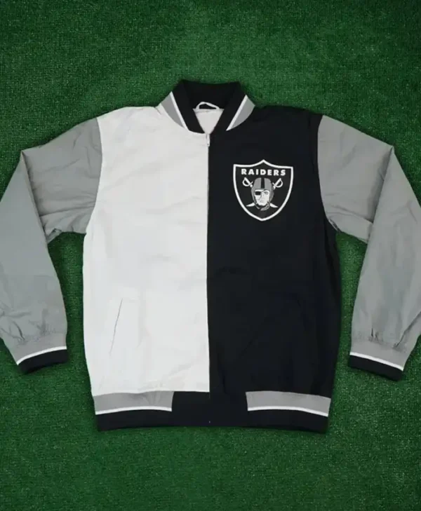 Oakland Raiders Warm Up Team History Jacket
