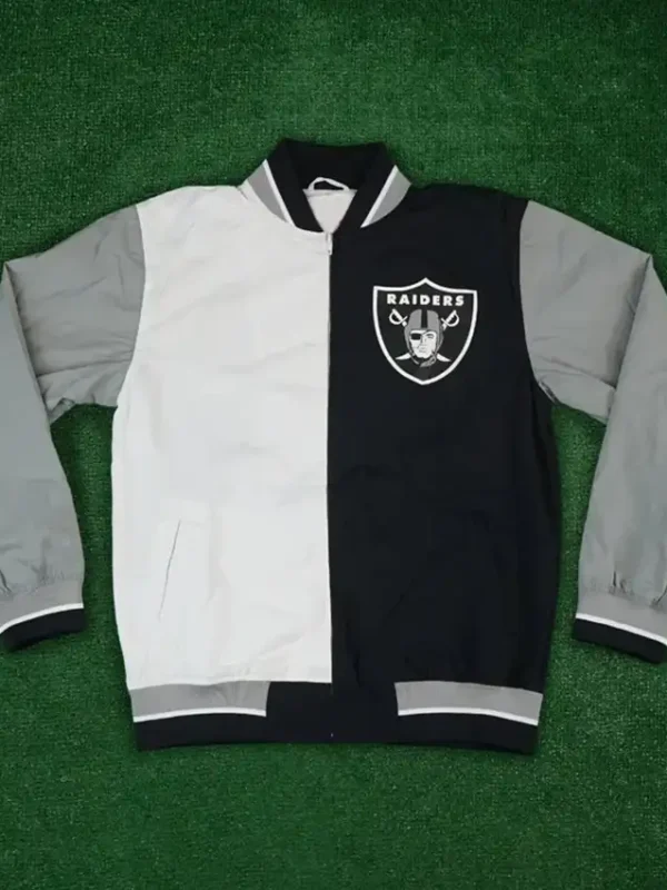 Oakland Raiders Warm Up Team History Jacket