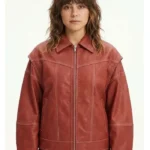 Off Campus Allie Hayes Red Bomber Jacket