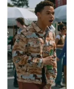 Off Campus Dexter Horse Print Jacket