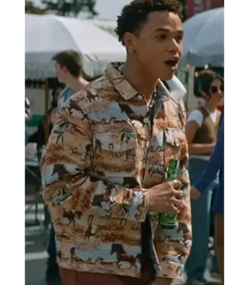 Off Campus Dexter Horse Print Jacket
