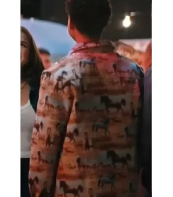Off Campus Dexter Horse Print Jacket