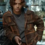 Off Campus John Logan Brown Checkered Jacket