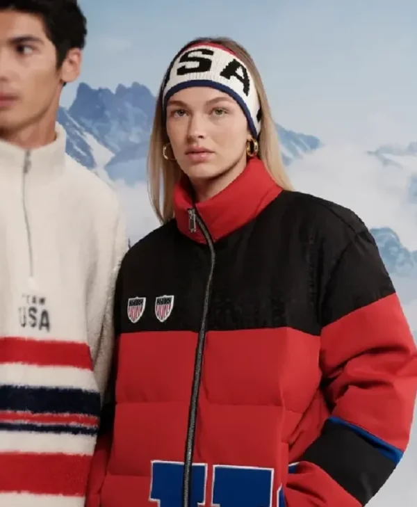 Off Season Team USA Red Puffer Jacket