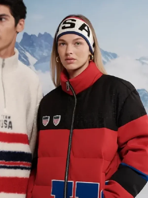 Off Season Team USA Red Puffer Jacket
