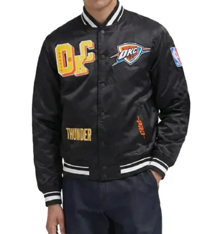Oklahoma City Thunder Best of Rib Satin Jacket