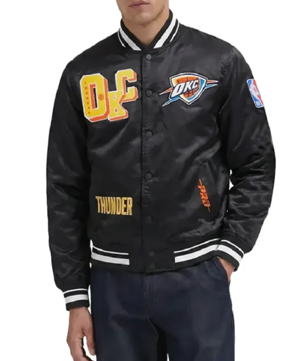 Oklahoma City Thunder Best of Rib Satin Jacket