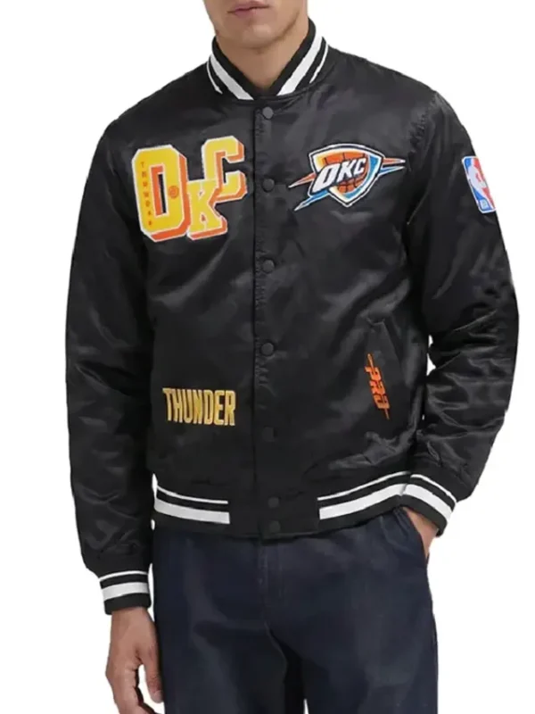 Oklahoma City Thunder Best of Rib Satin Jacket