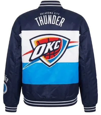OKC Thunder Twill Navy Bomber Jacket