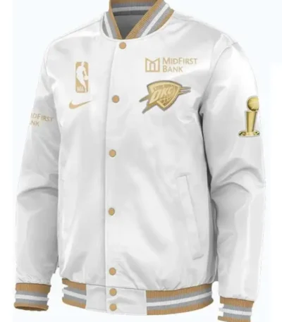 Oklahoma City Thunder White Champions Jacket