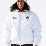 Olympic 2026 Federica Brignone Team Italy EA7 White jacket