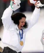 Olympic 2026 Federica Brignone Team Italy EA7 White jacket