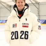 Olympics 2026 Evan Bates Team USA Flagbearer Jacket