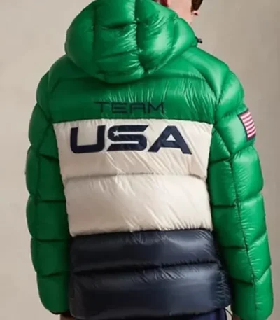 Olympics 2026 Polo Team USA Closing Ceremony Green Jacket