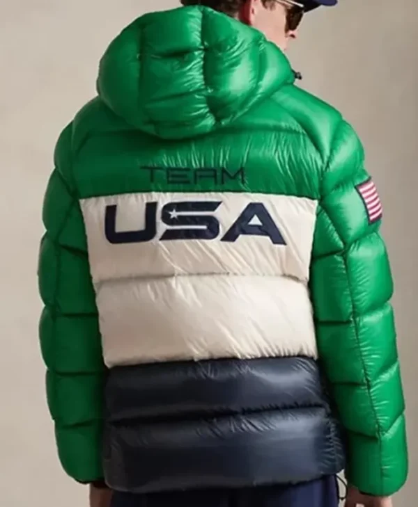 Olympics 2026 Polo Team USA Closing Ceremony Green Jacket