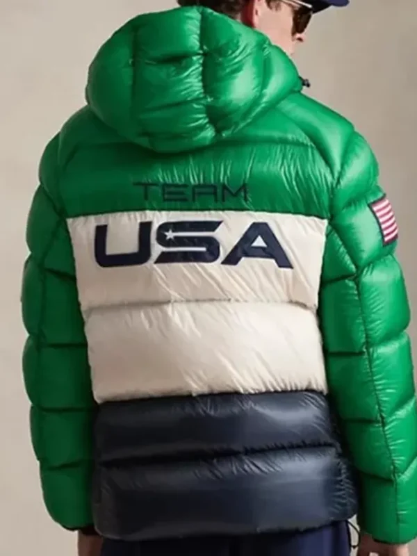 Olympics 2026 Polo Team USA Closing Ceremony Green Jacket