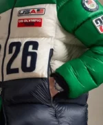Olympics 2026 Polo Team USA Closing Ceremony Green Jacket