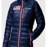 Olympics 2026 Team USA Blue Puffer Jacket