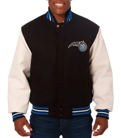 Orlando Magic Black and White Varsity Jacket