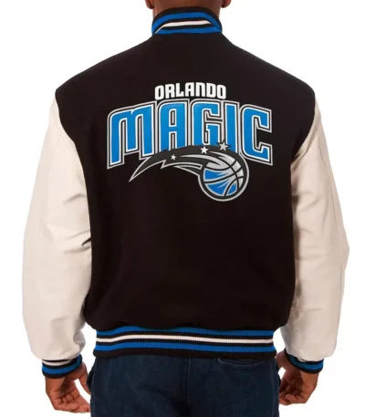 Orlando Magic Black and White Varsity Jacket