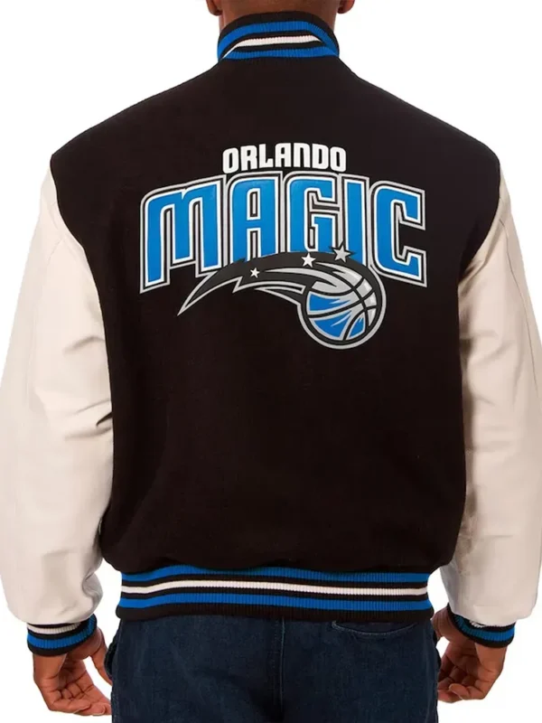 Orlando Magic Black and White Varsity Jacket