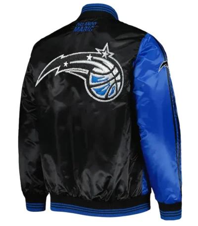 Orlando Magic Fast Break Blue and Black Satin Jacket