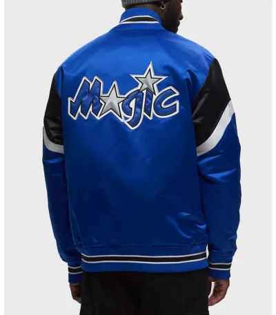 Orlando Magic Heavyweight Blue Satin Jacket