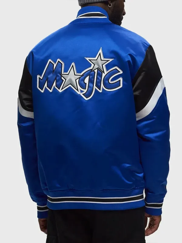 Orlando Magic Heavyweight Blue Satin Jacket